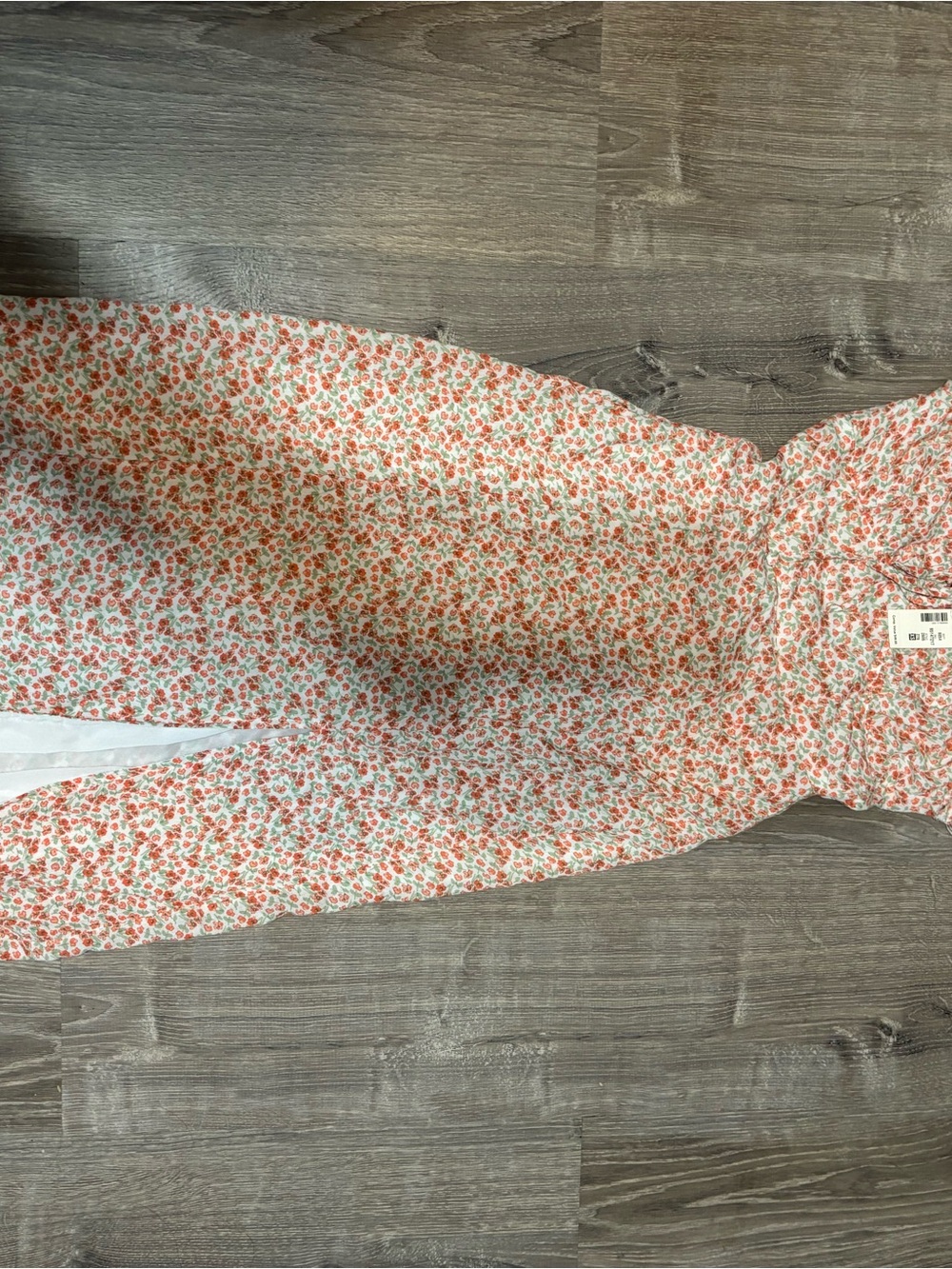 Aeropostale Pink and White Floral Maxi Dress
